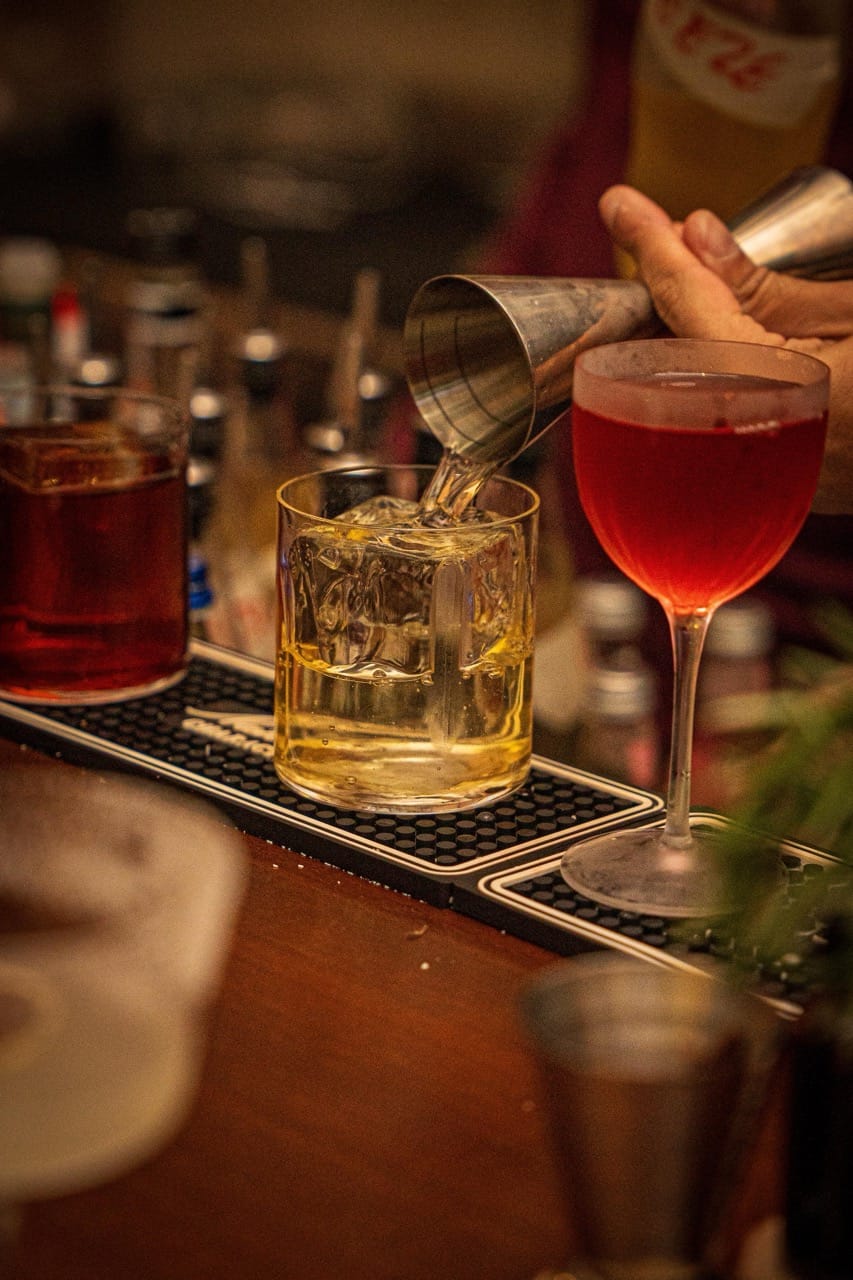 The Apothecary cocktail bar interior in St. Julian's, Malta
